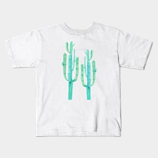 Two Pretty Watercolor Cacti Kids T-Shirt